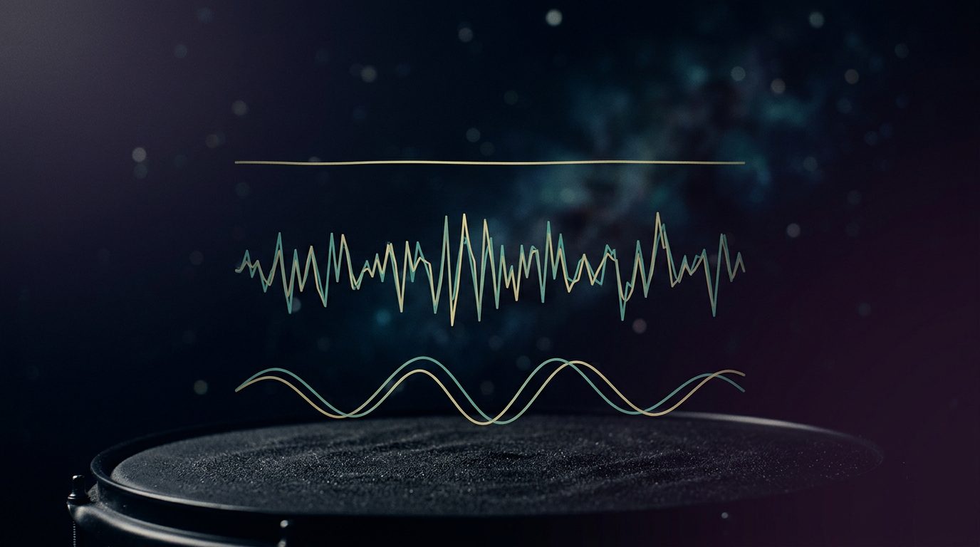 Three states of nervous system regulation rendered as wave patterns